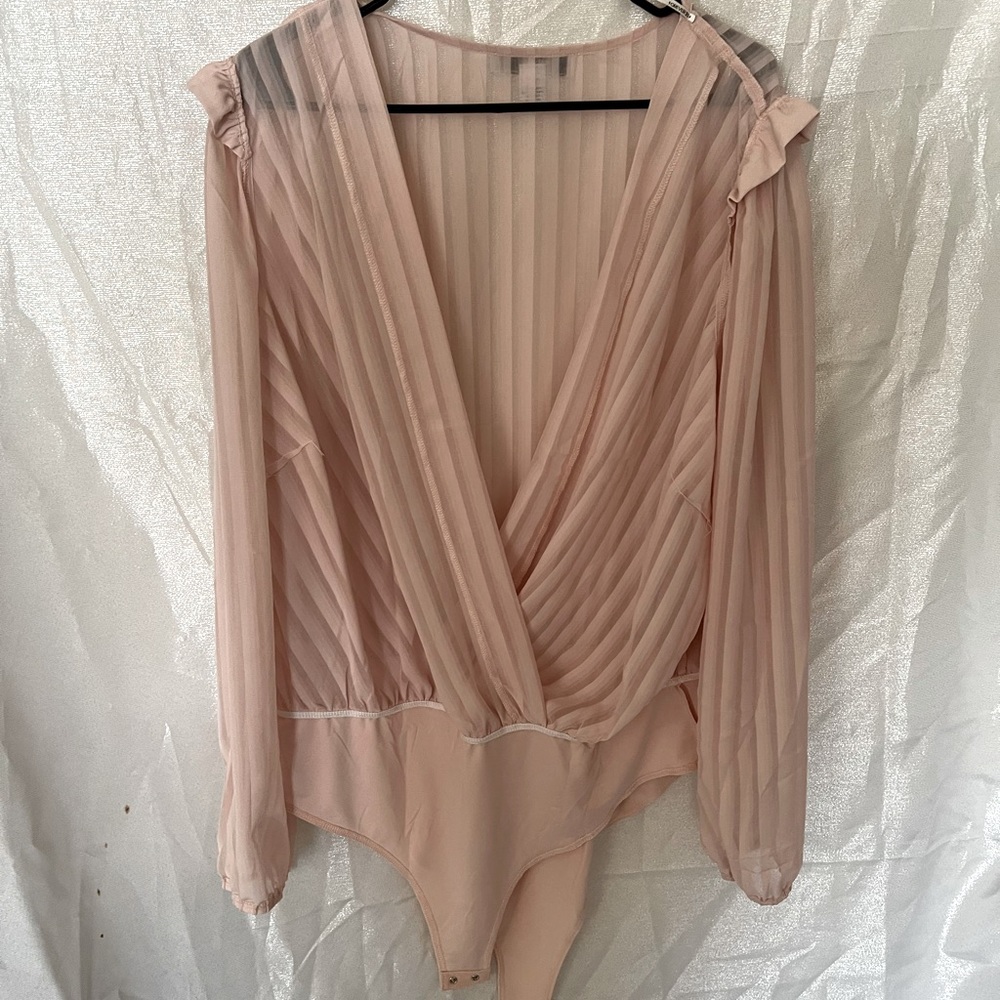Pink Bodysuit Blouse